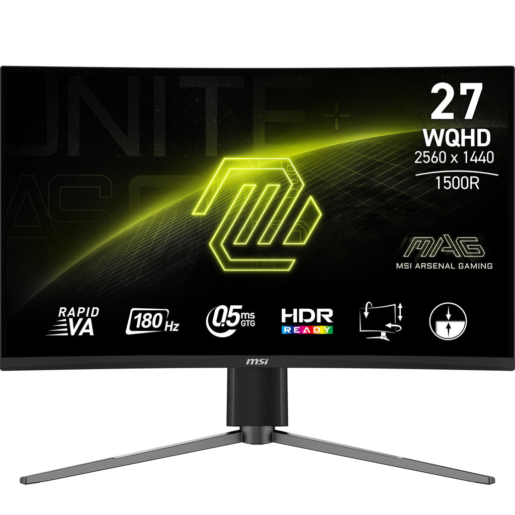 MSI MAG 27CQ6PF pantalla para PC 68,6 cm (27") 2560 x 1440 Pixeles Wide Quad HD LCD Negro