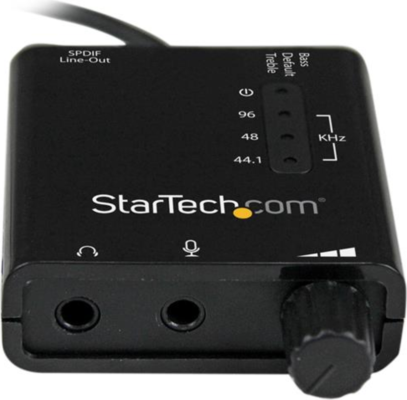 Startech ICUSBAUDIO2D - 1x USB A Macho, 2x Mini-Jack Hembra, Negro (2)