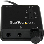 Startech ICUSBAUDIO2D - 1x USB A Macho, 2x Mini-Jack Hembra, Negro (2)