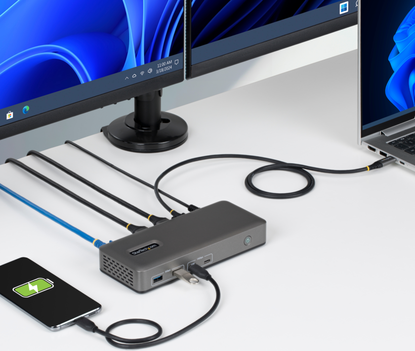 Startech 196UE-USBC-DOCK - Estación de conexión, para portátil, USB-C 3.2 Gen 2 (4)