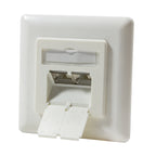 LogiLink NP0023 toma de corriente RJ-45 Metálico, Blanco (3)