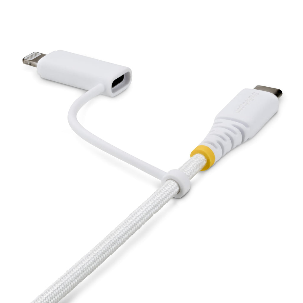 StarTech.com 2M-U2-LNTC-CABLE cable USB USB C 0,48 Gbit/s Blanco (3)