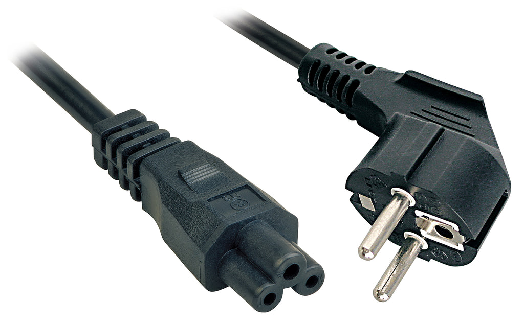 Lindy 5m, CEE 7/7 - IEC 320 C5 Negro CEE7/7 C5 acoplador (2)
