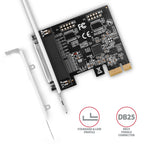 Axagon PCEA-P1N tarjeta y adaptador de interfaz Interno Paralelo (3)