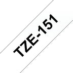 Brother TZE-151 cinta para impresora de etiquetas Negro sobre transparente (2)