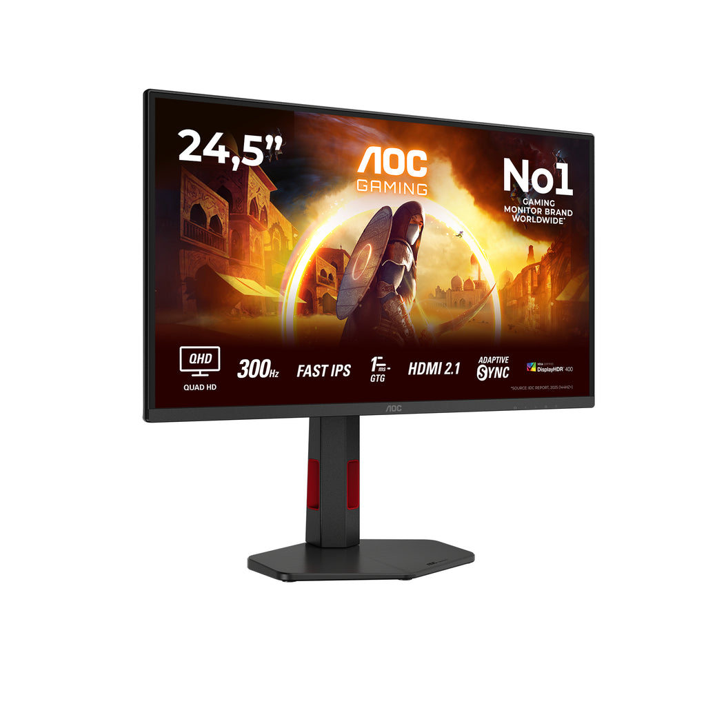 AOC G4 Q25G4SR pantalla para PC 62,2 cm (24.5") 2560 x 1440 Pixeles Quad HD LED Negro, Rojo (2)