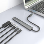 AISENS ASUC-5P022-GR base para portátil y replicador de puertos Alámbrico USB 3.2 Gen 1 (3.1 Gen 1) Type-C (7)