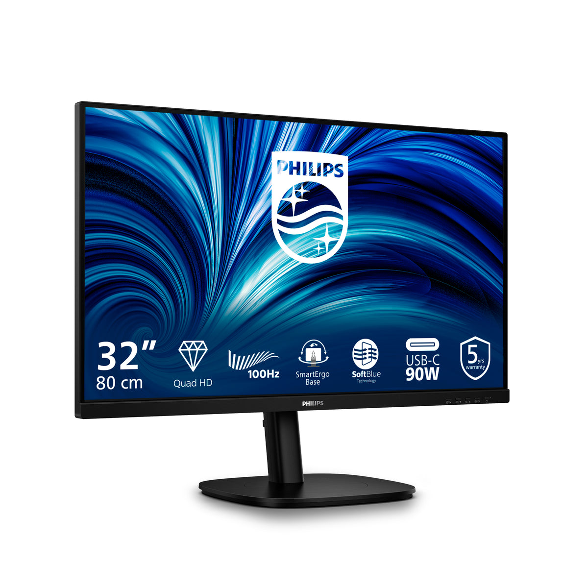 Philips 32B2U3601/00 pantalla para PC 31.5" 2560 x 1440 Pixeles Quad HD LCD