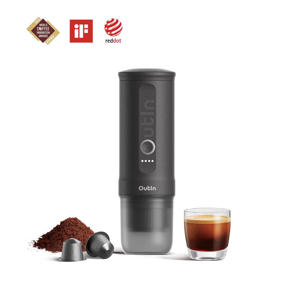 OutIn Nano - Gris espacial - Máquina de café portátil