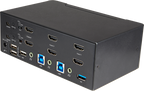 Startech - Vídeo de 4K y 60Hz Ultra HD HDR, Hub Ladrón USB 3.0 de 2 Puertos y 4