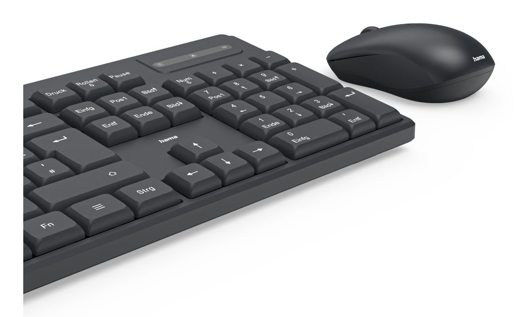 Hama WKM-100 teclado Ratón incluido Universal RF inalámbrico QWERTY Inglés internacional Negro (3)