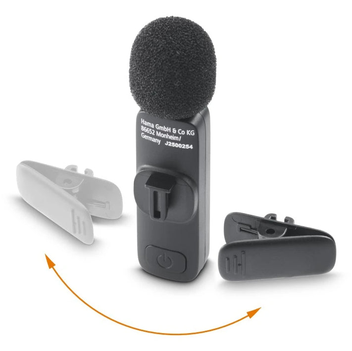Hama Smart Wireless Negro Micrófono de corbata/solapa (6)