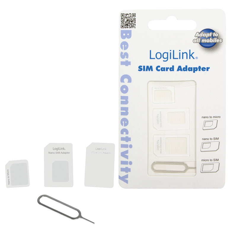 LogiLink AA0047 adaptador para tarjeta de memoria sim / flash Adaptador para tarjetas SIM (7)