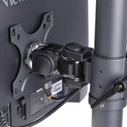 StarTech.com H2MPV-MONITOR-MOUNT soporte para monitor 124,5 cm (49") Escritorio Negro (6)