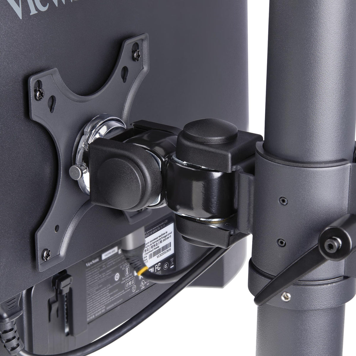 StarTech.com H2MPV-MONITOR-MOUNT soporte para monitor 124,5 cm (49") Escritorio Negro (6)