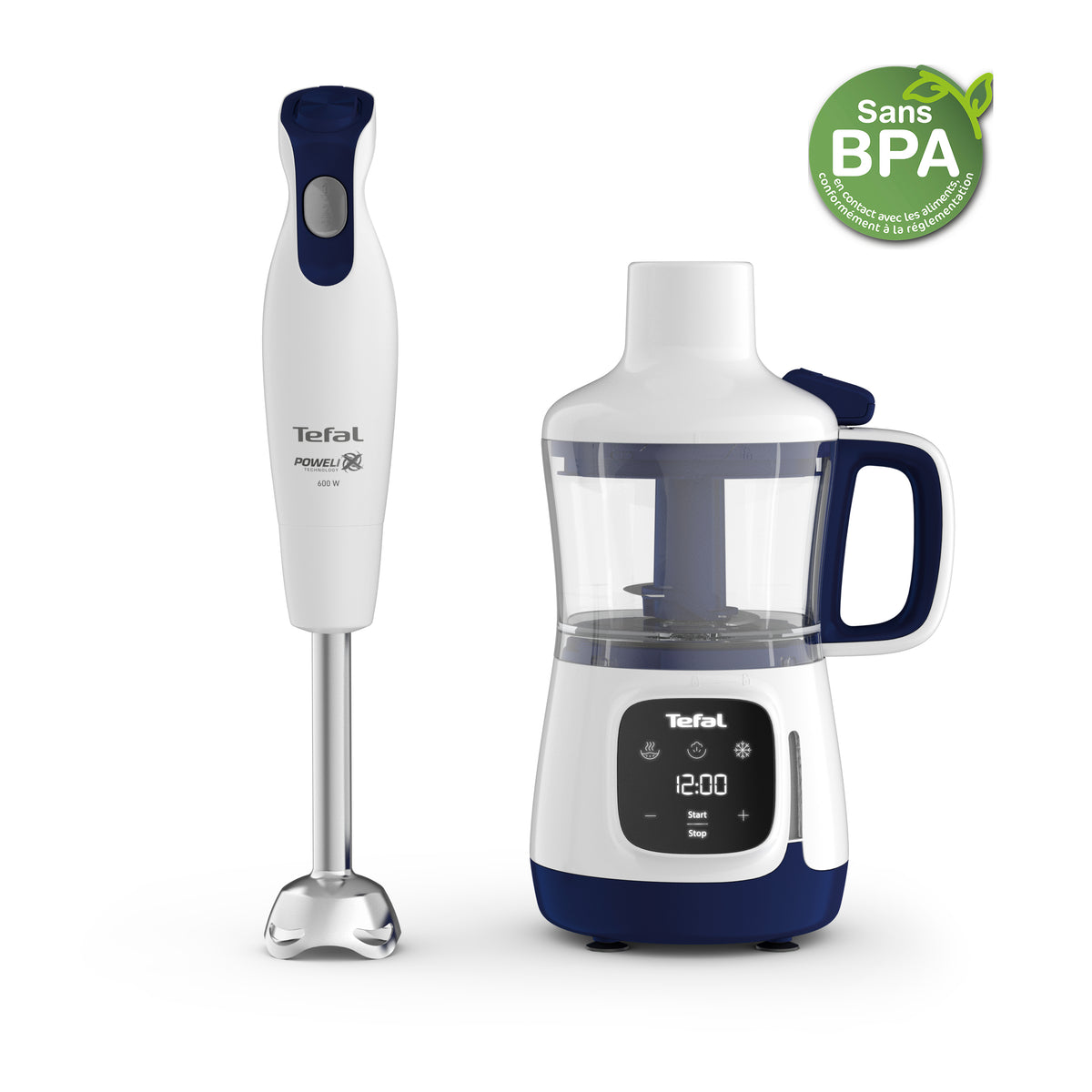 Tefal Yummy Gourmet HB55W4 0,8 L Batidora de vaso 600 W Blanco (2)