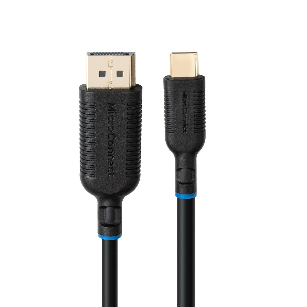 Microconnect MC-USBCDP2 adaptador de cable de vídeo 2 m USB Tipo C DisplayPort Negro (4)