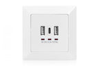 Digitus DA-70618 prise de courant 2 x USB A + 1 x USB C Blanc (4)