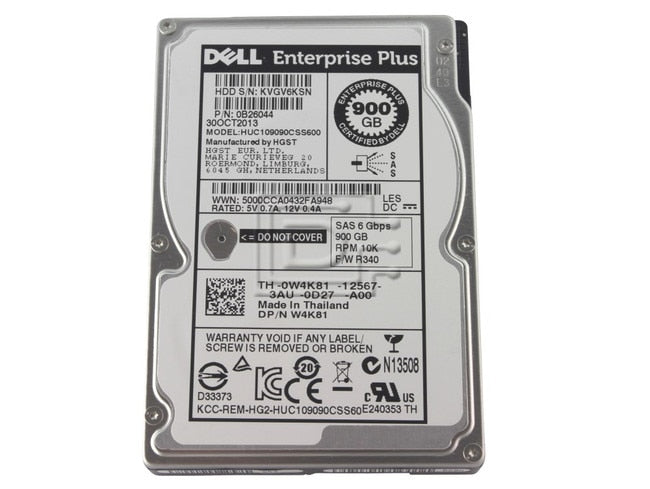 Dell 900GB 10K 2.5 SAS 6G EQL 0B26044-RFB – Reacondicionado (2)