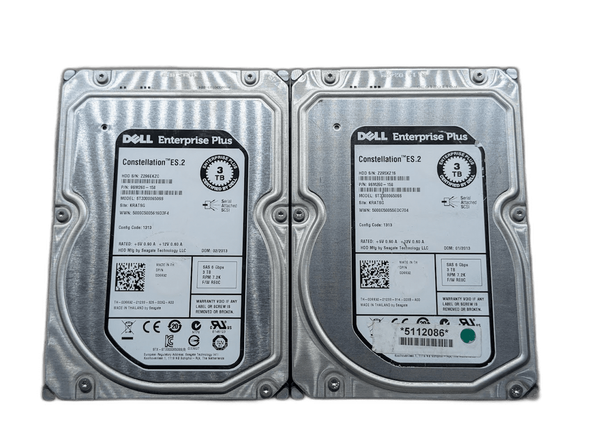 IBM 3TB 7.2K 3.5 SAS 6G EQL 0KK92-RFB – Reacondicionado