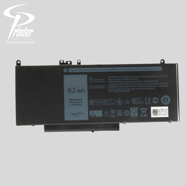 Dell 62Wh batería de portátil de iones de litio 0TXF9M (2)