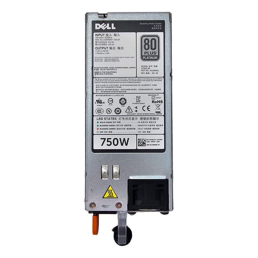 Dell ASSY PWR SPLY 750WP RDNT EMSN W0CTF-RFB – Reacondicionado (3)
