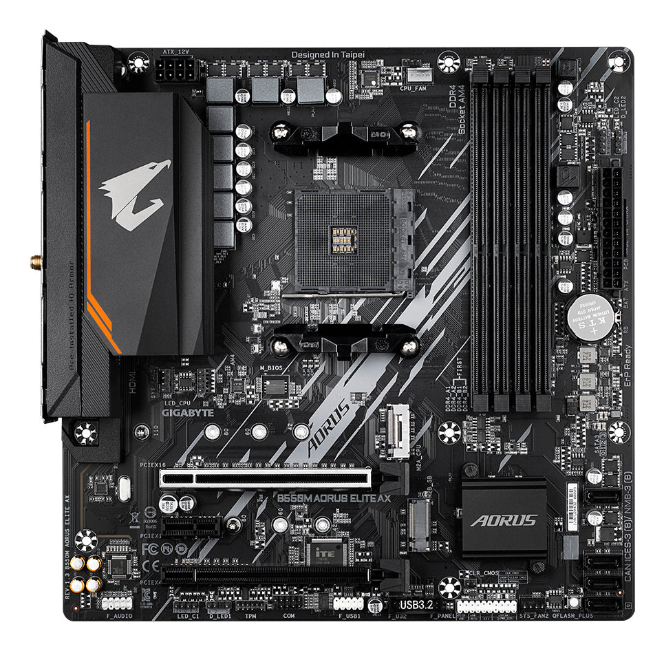 GIGABYTE B550M AORUS ELITE AX placa base AMD B550 Zócalo AM4 micro ATX (3)