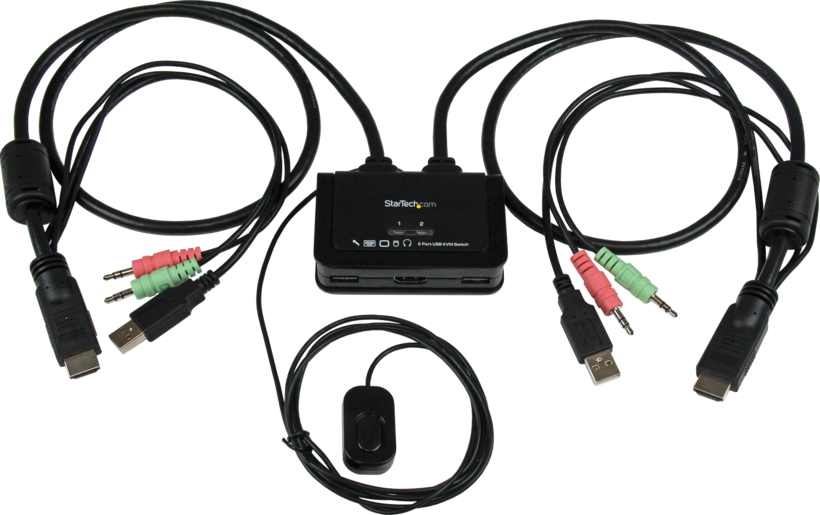 Startech SV211HDUA - 1080p, Conmutador KVM / audio, 2 x KVM / audio