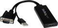 Startech VGA2HDU - Cable Convertidor Móvil de HD15 a HDMI, 1080p