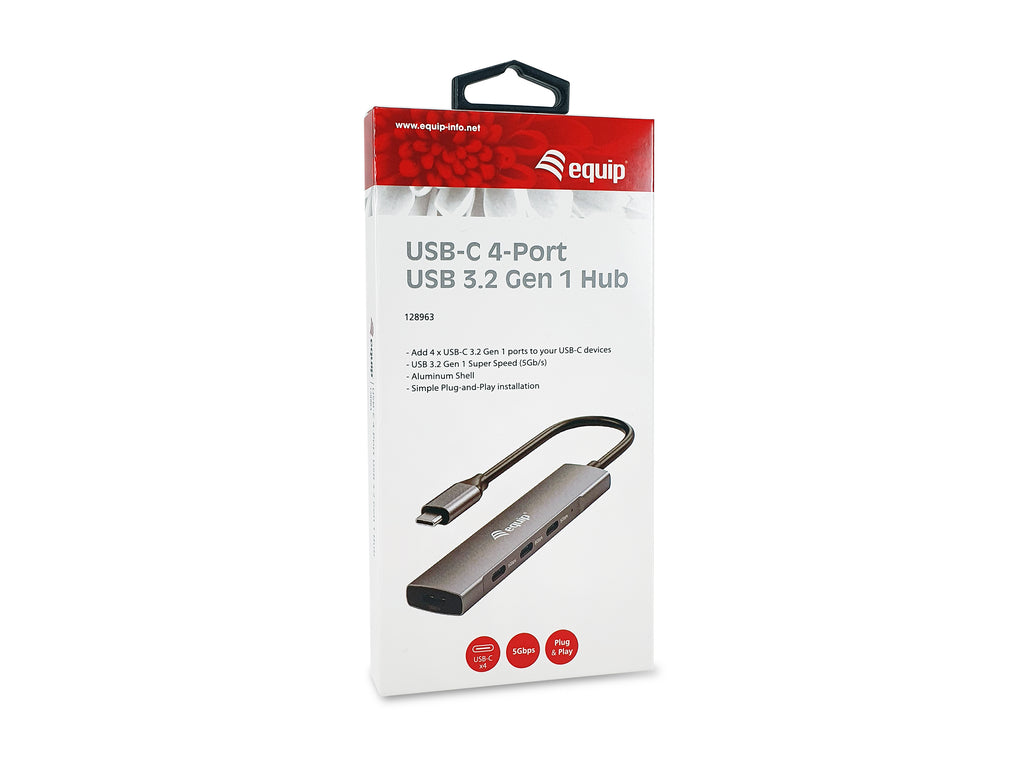 Equip 128963 hub de interfaz USB 3.2 Gen 1 (3.1 Gen 1) Type-C 5000 Mbit/s Negro, Plata (8)