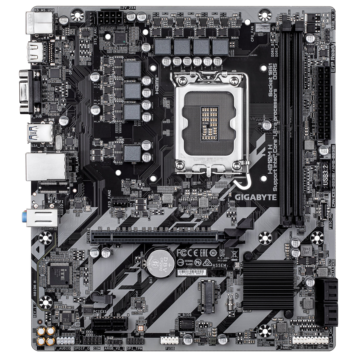 GIGABYTE H810M H placa base Intel H810 LGA 1851 (Socket V1) micro ATX (3)
