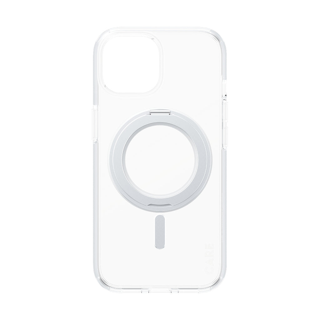 PanzerGlass CARE™ by ® Case Transparent w. Silver Kickstand & MagSafe iPhone 15 funda para teléfono móvil 15,5 cm (6.1") Transparente (4)