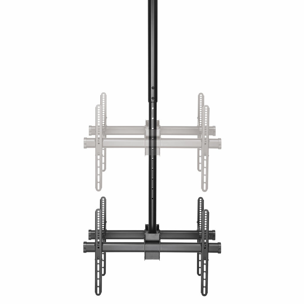 StarTech.com FPCEILBTB soporte para pantalla de señalización 190,5 cm (75") Negro (4)
