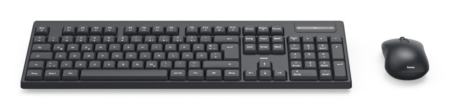 Hama WKM-100 teclado Ratón incluido Universal RF inalámbrico QWERTY Inglés internacional Negro (7)