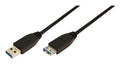 LogiLink CU0043 cambiador de género para cable USB Type-A Negro