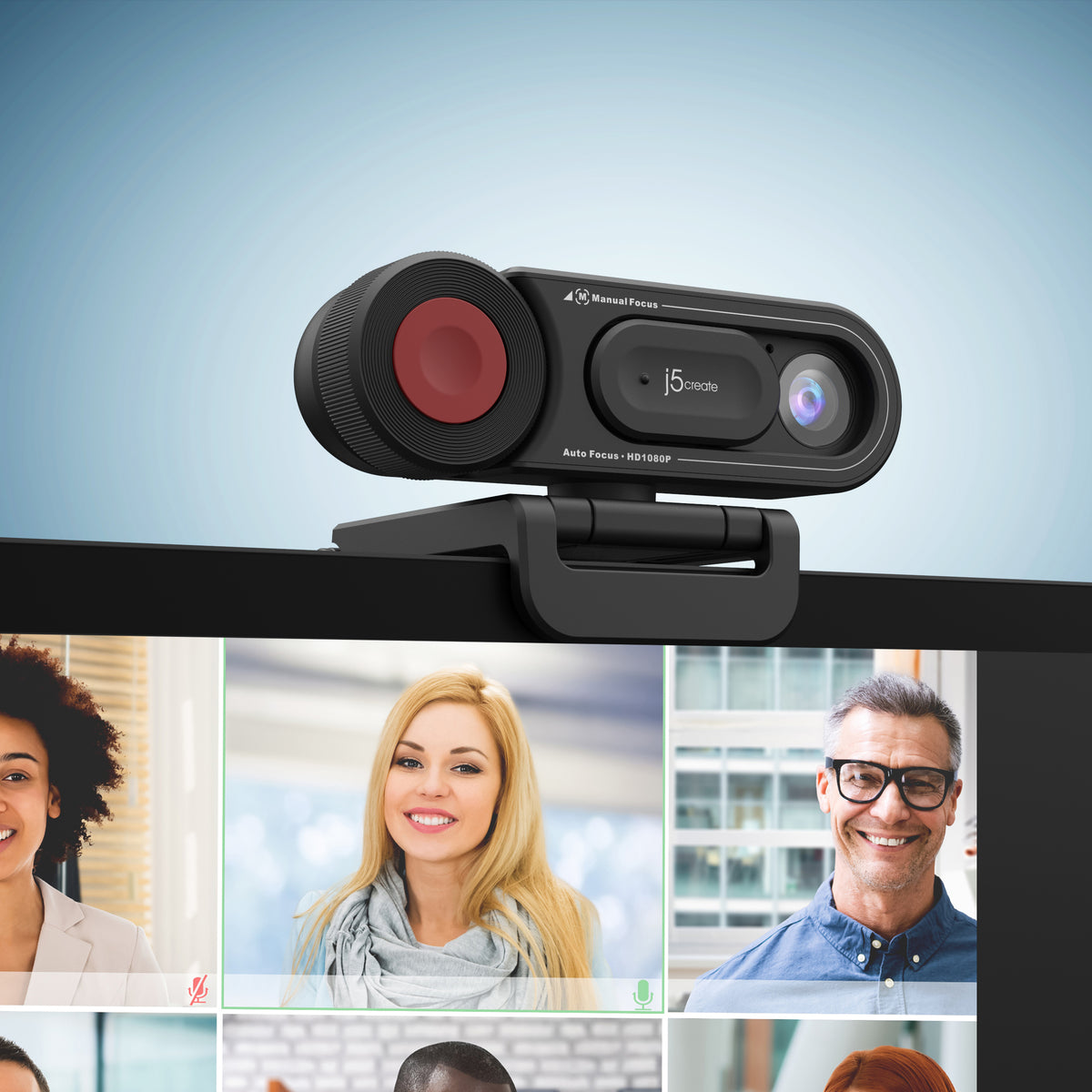 j5create JVU250-N cámara web 2 MP 1920 x 1080 Pixeles USB 2.0 Negro (8)