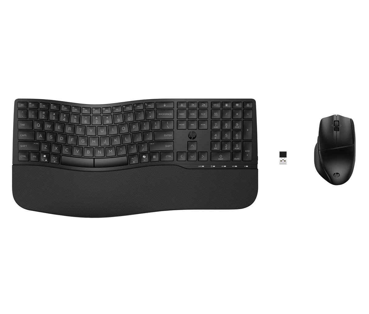 HP 685 Comfort Dual-Mode Keyboard and Mouse Combo teclado Ratón incluido Oficina RF Wireless + Bluetooth Negro (4)