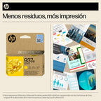 HP 937e EvoMore Yellow Original Ink Cartridge cartucho de tinta 1 pieza(s) Alto rendimiento (XL) Amarillo (5)