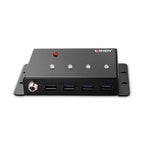 Lindy 43374 hub de interfaz USB 3.2 Gen 1 (3.1 Gen 1) Type-B 5000 Mbit/s Negro (4)