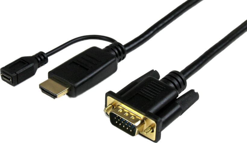 Startech HD2VGAMM6 - Adaptador 1920x1200 1080p, Cable adaptador, HDMI