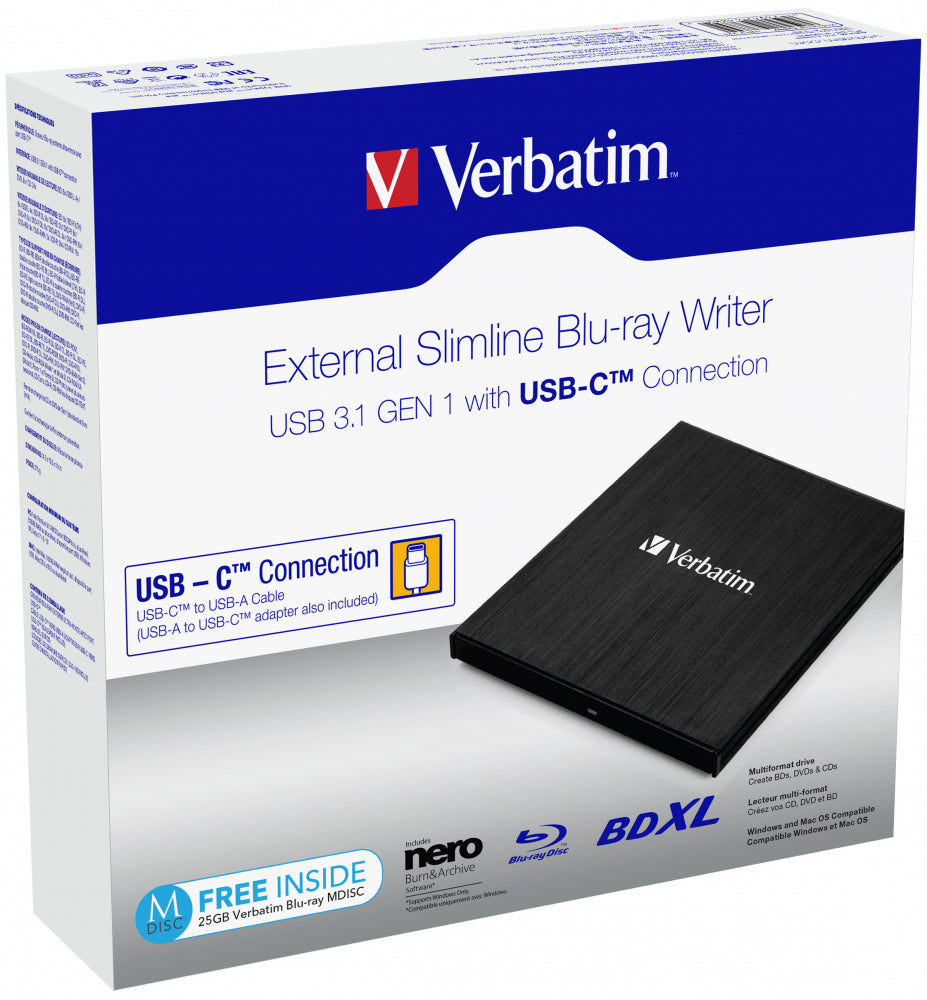 Verbatim 43889 unidad de disco óptico Blu-Ray RW Negro (3)