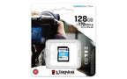 Kingston Canvas Go! Plus, Tarjeta de memoria flash, 128GB (SDG3/128GB)