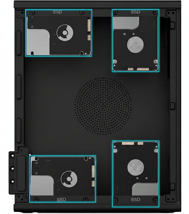 CoolBox COO-PCT100-0 carcasa de ordenador Perfil bajo (Slimline) Negro (6)