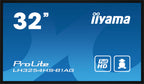 iiyama LH3254HS-B1AG pantalla de señalización Pantalla plana para señalización digital 80 cm (31.5") LCD Wifi 500 cd / m² Full HD Negro Procesador incorporado Android 11 24/7 (2)