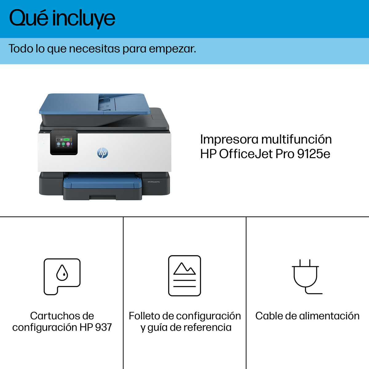 HP OfficeJet Pro 9125e All-in-One Prntr Inyección de tinta térmica A4 4800 x 1200 DPI 22 ppm Wifi (6)