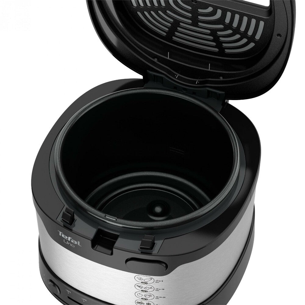 Tefal Uno FF215D Sencillo 1,8 L Independiente 1600 W Freidora Negro, Acero inoxidable (2)