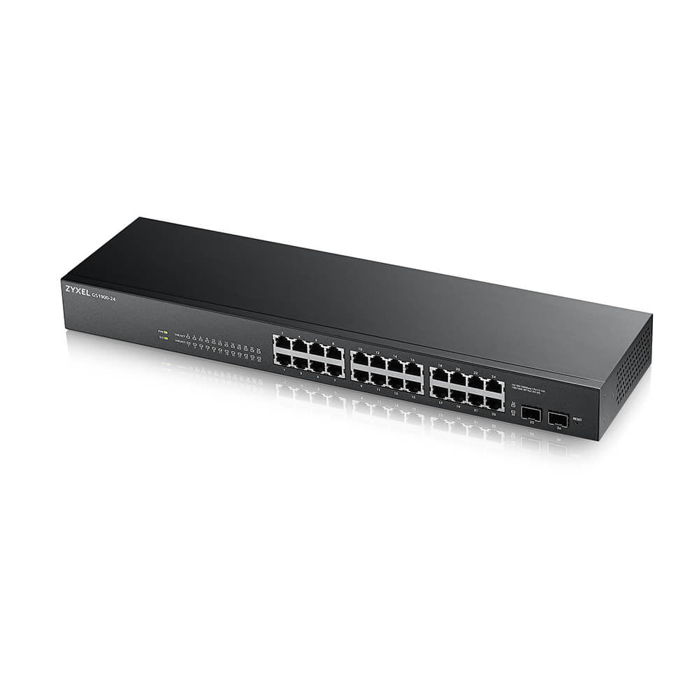 Zyxel GS-1900-24 v2 Gestionado L2 Gigabit Ethernet (10/100/1000) 1U Negro (GS1900-24-EU0102F)