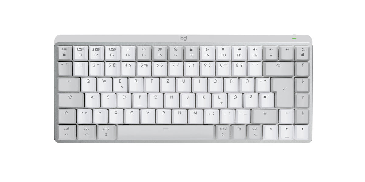 Logitech MX Mechanical Mini for Mac teclado Oficina RF Wireless + Bluetooth QWERTZ Alemán Gris (5)