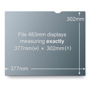 3M PF19.0 48,3 cm (19") Monitor Filtro de privacidad para pantallas sin marco (4)