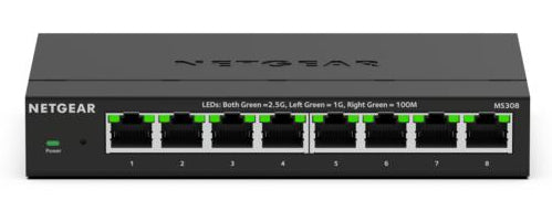 NETGEAR MS308 No administrado 2.5G Ethernet (100/1000/2500) Negro (2)